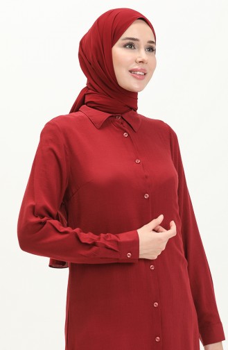 Bürümcük Tunik 5104-01 Bordo