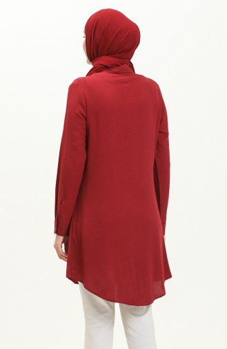 Bürümcük Tunik 5104-01 Bordo