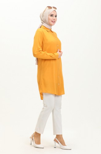 Crepe Tunic 5104-03 Mustard 5104-03