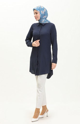 Bürümcük Tunik 5104-06 Lacivert