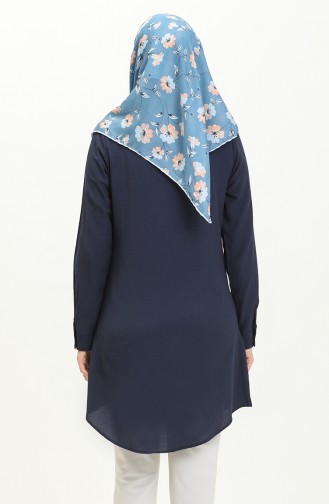 Crepe Tunic 5104-06 Navy Blue 5104-06