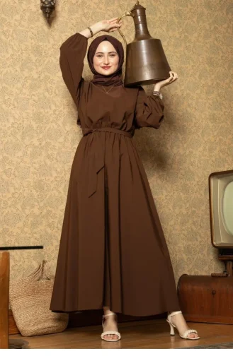 Svt2089 Mevlana Elbise-Kahverengi