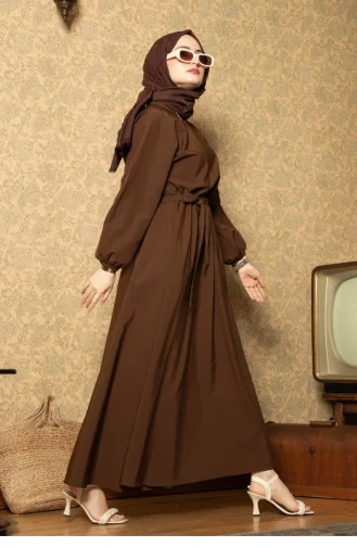 Svt2089 Mevlana Elbise-Kahverengi