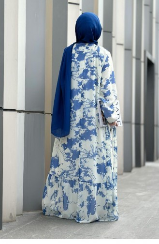 Svt2485 Eda Chiffonkleid-Blau 1145