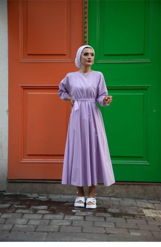 Svt2289 Mevlana Model Yakasız Uzun Elbise