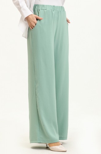 Aerobin Fabric wide Leg Trousers 2002-01 Green 2002-01