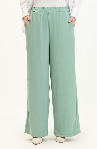 Aerobin Fabric wide Leg Trousers 2002-01 Green 2002-01
