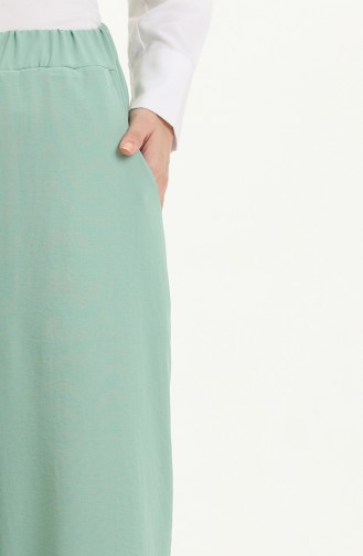 Aerobin Fabric wide Leg Trousers 2002-01 Green 2002-01