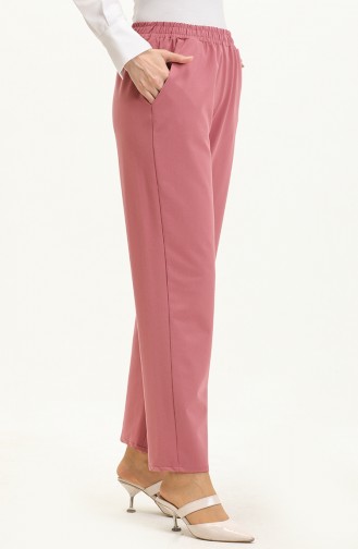 Pantalon Uni avec Poches 1007-01 Rose Pâle  101007-01