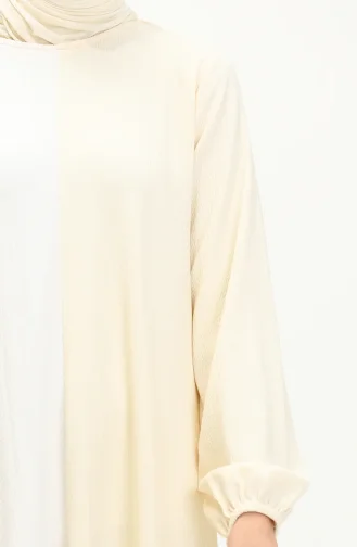 Asymmetrische Tunika-Hose Doppelset 3015-04 Ecru Gelb 3015-04