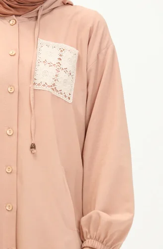Ensemble Tunique Pantolon en Lin 24Y8997-02 Vison 24Y8997-02