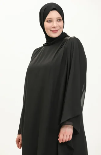 Black İslamitische Avondjurk 23030-01