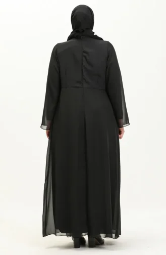 Black İslamitische Avondjurk 23030-01