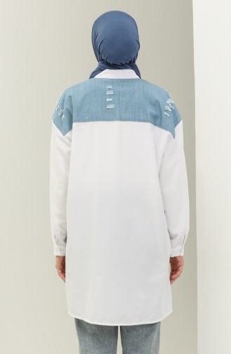 تونيك دنيم لونين 4415-01 أبيض 4415-01