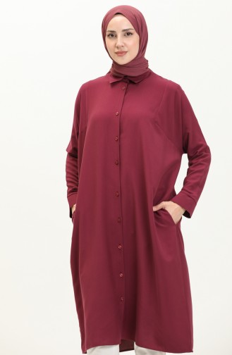 Reglan Kol Tunik 6433-20 Mürdüm