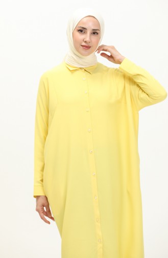 Reglan Kol Tunik 6433-23 Sarı