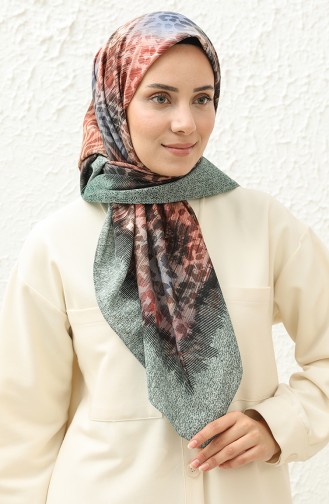 Weicher Coton-Schal 13229-02 Grün Blau 13229-02