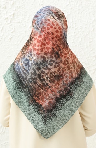 Weicher Coton-Schal 13229-02 Grün Blau 13229-02