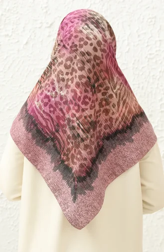 Soft Cotton Scarf 13229-03 Plum Salmon 13229-03