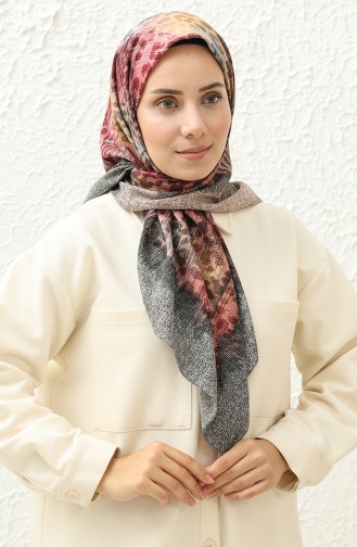 Soft Cotton Scarf 13229-06 Gray Pink 13229-06