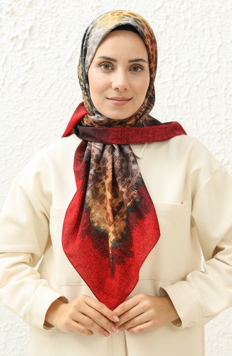 Soft Coton Eşarp 13229-12 Siyah Hardal