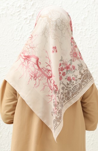 Plain Oversized Scarf DLD-01 Light Mink Coral 01