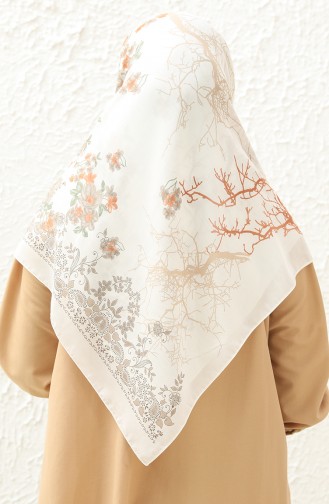 Écharpe Grande Taille DLD-02 Crème Pierre 02