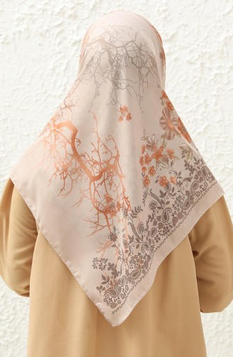 Plain Oversized Scarf DLD-06 Mink Brown 06