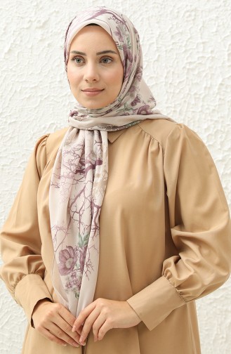 Plain Oversized Scarf DLD-09 Mink Lilac 09