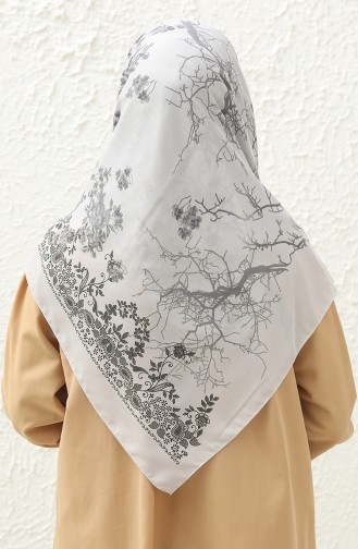 Plain Oversized Scarf DLD-11 Gray Black 11