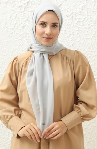 Plain Scarf TBL-09 Light Gray 09