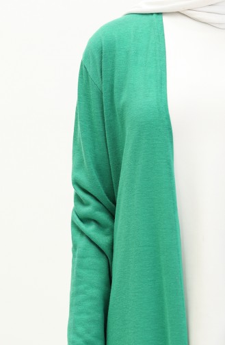 Plain Long Cardigan 8615-01 Green 8615-01