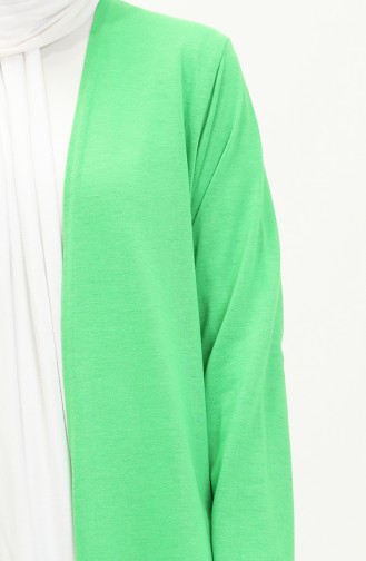 Plain Long Cardigan 8615-02 Light Green 8615-02