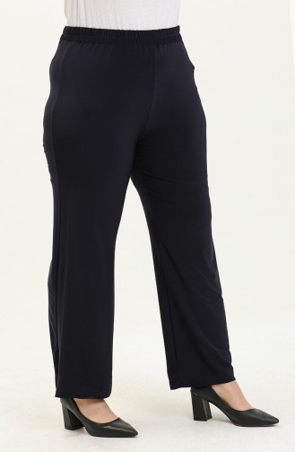 Plus Size Sandy Pants 0138-05 Navy Blue 0138-05