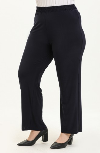 Plus Size Sandy Pants 0138-05 Navy Blue 0138-05