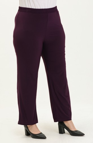 Plus Size Sandy Pants 0138-06 Plum 0138-06