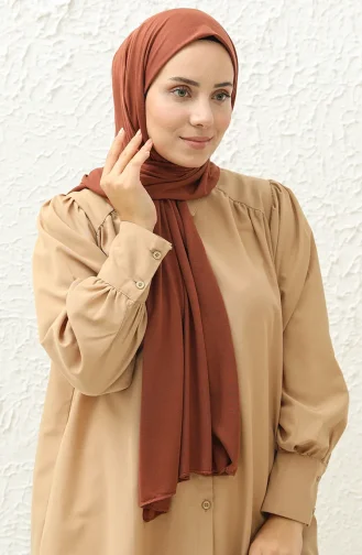 Combed Shawl 2003-45 Dark Brick Red 2003-45