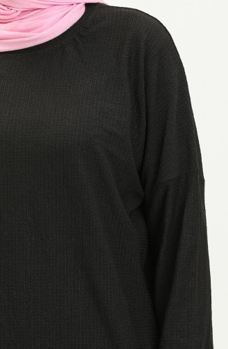 Stofftunika mit Hose Doppelset 1002-05 Schwarz 1002-05