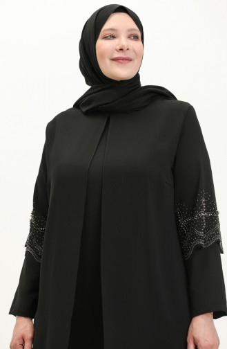 Robe de Soirée Grande Taille 6102-03 Noir 6102-03