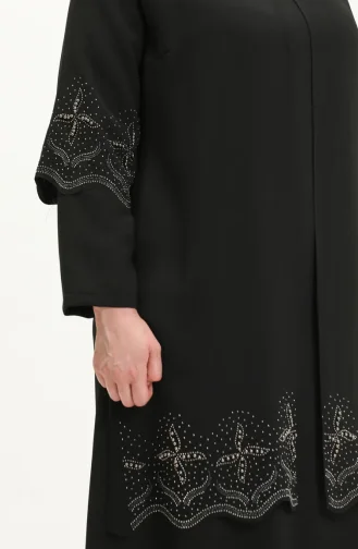 Robe de Soirée Grande Taille 6102-03 Noir 6102-03
