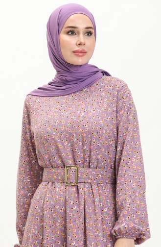 Lilac İslamitische Jurk 2203-03