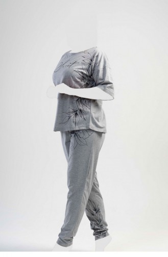 Grau Pyjama 1110240000.GRİ MELANJ