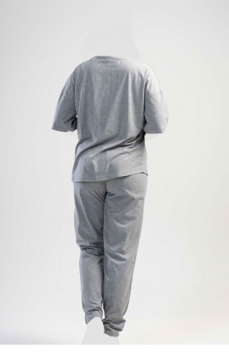 Grau Pyjama 1110240000.GRİ MELANJ