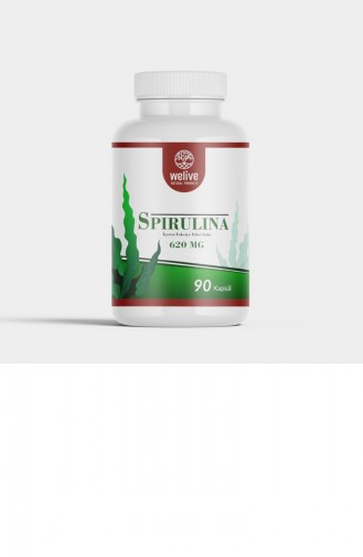 Welıve Spirülina Capsul 90 Kapsül Doğal Protein Kaynağı Welive3010