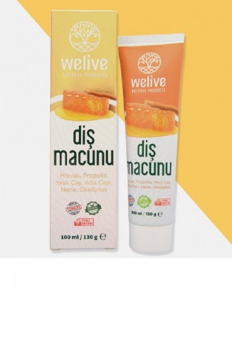 Welıve Diş Macunu Misvak Propolis Yeşil Çay Ada Çayı Nane Okaliptus 100 Ml Welive619