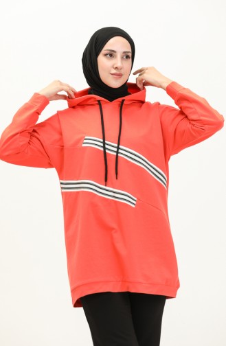 Hooded Tracksuit Set 70049-02 Orange 70049-02