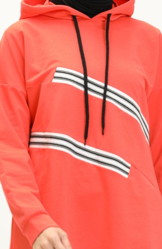 Hooded Tracksuit Set 70049-02 Orange 70049-02