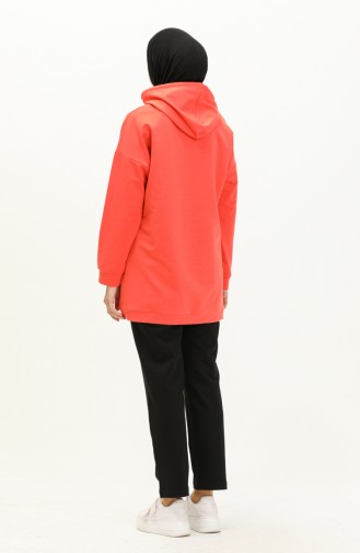 Ensemble Survêtement à Poche Kangourou 70049-02 Orange 70049-02