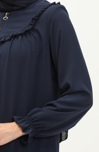 Navy Blue Abaya 3023-02