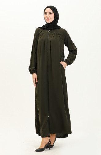 Khaki Abaya 3024-02